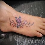 татуировка на женско стъпало - снимка пример за завършена татуировка от 23.05.2016 г. 1