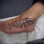 татуировка на женско стъпало - снимка пример за завършена татуировка от 23.05.2016 г. 9