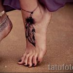 татуировка на женско стъпало - снимка пример за завършена татуировка от 23.05.2016 г. 10