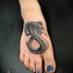 татуировка на крака на змия - снимка пример за завършена татуировка от 23.05.2016 г. 1