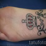 татуировка на короната на крака - снимка пример за завършена татуировка от 23.05.2016 г. 1