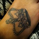 татуировка на короната на крака - снимка пример за завършена татуировка от 23.05.2016 г. 2