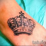 татуировка на короната на крака - снимка пример за завършена татуировка от 23.05.2016 г. 3