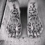 татуировка на стъпалото на костта - снимка пример за завършена татуировка от 23.05.2016 г. 1