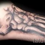 татуировка на стъпалото на костта - снимка пример за завършена татуировка от 23.05.2016 г. 2