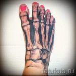 татуировка на стъпалото на костта - снимка пример за завършена татуировка от 23.05.2016 г. 4