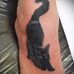татуировка на крака на котка - снимка пример за завършена татуировка от 23.05.2016 г. 3