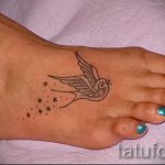 татуировка на крака на лястовица - снимка пример за завършена татуировка от 23.05.2016 г. 5