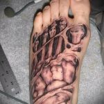 татуировка на мъжки крак - снимка пример за завършена татуировка от 23.05.2016 г. 4