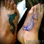 сдвоена татуировка на крака - снимка пример за завършена татуировка от 23.05.2016 г. 1