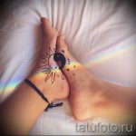 сдвоена татуировка на крака - снимка пример за завършена татуировка от 23.05.2016 г. 2