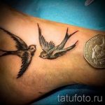 татуировка на крака на птица - снимков пример за завършена татуировка от 23.05.2016 г. 1