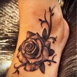 татуировка с цветя на крака - снимка пример за завършена татуировка от 23.05.2016 г. 1