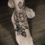 татуировка с цветя на крака - снимка пример за завършена татуировка от 23.05.2016 г. 2
