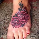 татуировка с цветя на крака - снимка пример за завършена татуировка от 23.05.2016 г. 6