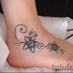 татуировка с цветя на крака - снимка пример за завършена татуировка от 23.05.2016 г. 13