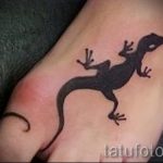 татуировка на крака на гущер - снимка пример за завършена татуировка от 23.05.2016 г. 1