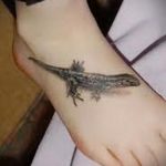 татуировка на крака на гущер - снимков пример за завършена татуировка от 23.05.2016 г. 2