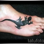 татуировка на крака на гущер - снимков пример за завършена татуировка от 23.05.2016 г. 3