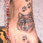татуировка на краката на вълчи лапи - снимков пример за завършена татуировка от 23.05.2016 г. 2