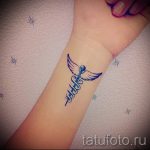 Caduceus tetoválás fotó - a boldogság és a jó szerencse szimbóluma tetoválás fotó 1169 tatufoto.ru