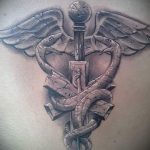 Caduceus tetoválás fotó - tetoválás, ami jó szerencsét 2190 tatufoto.ru