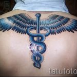 Caduceus tetoválás fotó - tetoválás, ami jó szerencsét jelent 5193 tatufoto.ru