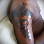 Caduceus tetoválás fotó - boldogságot és szerencsét szimbolizáló tetoválás 2202 tatufoto.ru