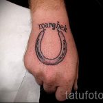 Patkó tetoválás fotó - tetoválás a szerencse vagyonához 5218 tatufoto.ru