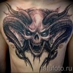 Tattoo Skull photo - tetoválás, amely pénzt és jó szerencsét vonz 2371 tatufoto.ru