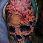 Tetoválás Koponya fotó - tetoválás szimbólum a szerencse és a gazdagság 1375 tatufoto.ru