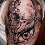 Tetoválás Koponya fotó - tetoválás szimbóluma a szerencse és a gazdagság 2376 tatufoto.ru