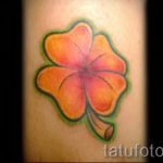 Tetoválás Négylevelű lóhere fotó - a szerencse jele a tetoválás lányoknak 3387 tatufoto.ru