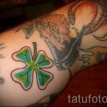 Tetoválás Négylevelű lóhere fotó - a szerencse jele a tetoválás lányoknak 6390 tatufoto.ru