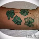Tetoválás Négylevelű lóhere fotó - tetoválás az egészségért szerelem boldogság sok szerencsét család 4420 tatufoto.ru