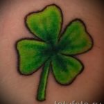 Tetoválás Négylevelű lóhere fotó - erő és szerencse tetoválása 4453 tatufoto.ru