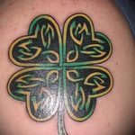 Tetoválás Négylevelű lóhere fotó-tetoválás, sok sikert, jó közérzet 3475 tatufoto.ru