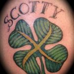 Négylevelű lóhere tetoválás fotó - tatouage esély richesse 1008 tatufoto.ru