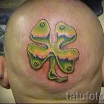 Four Leaf Clover -Tätowierung - Tattoo Glück Reichtum 1011 tatufoto.com