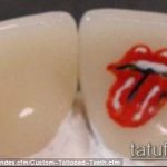 tetoválás a fogakon A # 733 a minta érdekes változata, amely könnyen használható átalakításra és alkalmazásra tetoválásként a fogakon