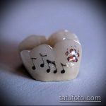 tetoválás a fogakon 351. szám - a minta exkluzív változata, amely sikeresen használható felülvizsgálatra és alkalmazásra tetoválásként a fogakon