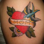 татуировка мама номер 2 - готина версия на картината, която може лесно да се използва за промяна и прилагане като майка на татуировка с дете