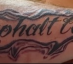 татуировка надписи на предмишницата 1