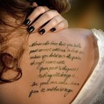 татуировка на лопатката