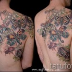 Rovartetoválások - különböző lények az ember hátán és lapockáján