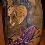 Rovartetoválások a lombozatban