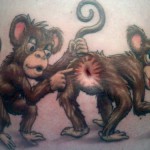 Majom tetoválás - vicces