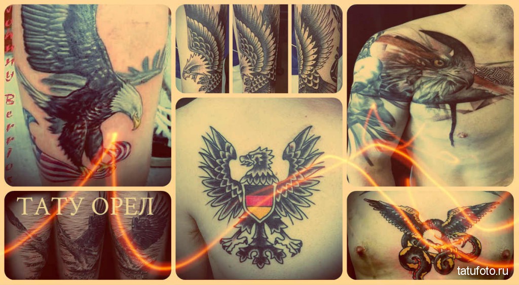 EAGLE TATTOO - eksempler på fotos