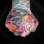 Párduc Nyíl Tetoválás Ökölben