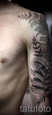 Hűvös páfránytetoválás a fotón - egy cikk a tetoválás jelentéséről 12